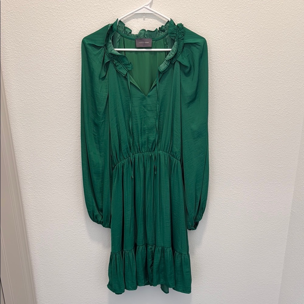 Green Long Sleeve Dress